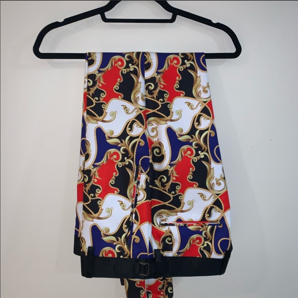 Versace style print pants